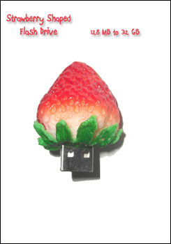 Strawberry Shaped Flash Drive